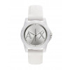 Watch strap Armani Exchange AX4339 Silicone White 18mm