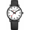 Watch strap Mondaine BM20050 Leather Black 18mm