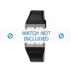 Watch strap Boccia 3148-01-BO3148-01-40 Leather Black 22mm
