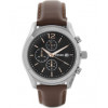 Watch strap Fossil BQ1484 Leather Brown 22mm