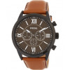 Watch strap Fossil BQ2042 Leather Brown 26mm