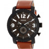 Watch strap Fossil BQ2052 Leather Brown 24mm