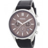 Watch strap Fossil BQ2062 Leather Black 22mm