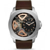 Watch strap Fossil BQ2206 Leather Brown 24mm