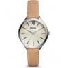 Watch strap Fossil BQ3083 Leather Beige 14mm
