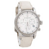 Watch strap Burberry BU7821 Leather White 20mm