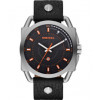 Watch strap Diesel DZ1578 Leather Black 24mm