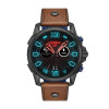 Watch strap Diesel DZT2009 Leather Brown 24mm