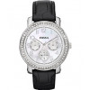 Watch strap Fossil ES2969 Leather Black 18mm