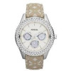 Watch strap Fossil ES3053 Nylon/perlon Beige 18mm