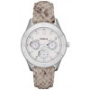 Watch strap Fossil ES3124 Leather Beige 18mm