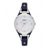 Watch strap Fossil ES3417 / GEORGIA Leather Blue 8mm