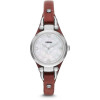 Watch strap Fossil ES3428 Leather Bordeaux 7mm