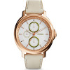 Watch strap Fossil ES3930 Leather Beige 18mm