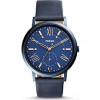 Watch strap Fossil ES4109 / Rotor Leather Blue 20mm