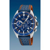 Watch strap Festina F20377-2 Leather Blue 23mm