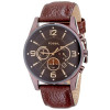 Watch strap Fossil FS4386 Leather Brown 24mm