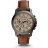 Watch strap Fossil FS5214 Leather Brown 22mm