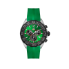 Watch strap Tag Heuer BT0745 Rubber Green 21.5mm