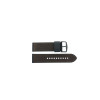 Watch strap Fossil FTW7068 / GEN 6 Machine Leather/Plastic Dark brown 24mm