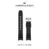 Watch strap Hamilton H600.000.153 Rubber Black 20mm