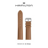 Watch strap Hamilton H690.685.106 Leather Brown 22mm