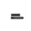 Watch strap Universal JD009.01 Silicone Black 20mm