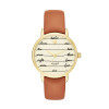 Watch strap Kate Spade New York KSW9019 Leather Brown 16mm