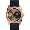Watch strap Fossil ME1158 Leather Blue 24mm