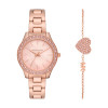 Watch strap Michael Kors MK1068SET Steel Rosé 16mm