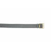 Watch strap Universal PRLN.20.GRI Nylon/perlon Grey 20mm