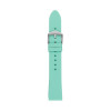 Watch strap Fossil S181407 Silicone Mint green 18mm