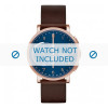 Watch strap Skagen SKT1103 Leather Brown 20mm
