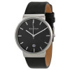 Watch strap Skagen SKW6101 Leather Black 20mm