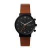 Watch strap Skagen SKW6767 Leather Cognac 20mm