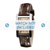 Watch strap Armani AR0155 Leather Brown 18mm