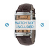 Armani watch strap AR-0314 Croco leather Brown 26mm 
