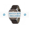 Watch strap Armani AR5819 Leather Brown