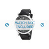Watch strap Burberry BU1756 Leather/Textiles Black 22mm