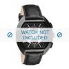 Watch strap Dolce & Gabbana DW0214 Croco leather Black 22mm