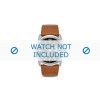Watch strap Diesel DZ1617 Leather Cognac 27mm