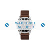 Watch strap Diesel DZ1802 Leather Brown 24mm