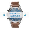 Watch strap Diesel DZ4443 Leather Brown 26mm