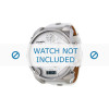 Watch strap Diesel DZ7194 Leather White 28mm