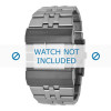 Watch strap Diesel DZ7227 Steel Anthracite grey 36mm