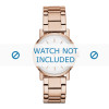 Watch strap DKNY NY2344 Steel Rosé 18mm