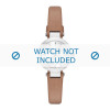 Watch strap DKNY NY2406 Leather Brown 8mm