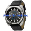 Watch strap Diesel DZ1247 Leather Black 26mm