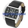 Watch strap Diesel DZ4140 Leather Black 29mm