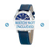 Watch strap Festina F16243-7 Leather Blue 21mm